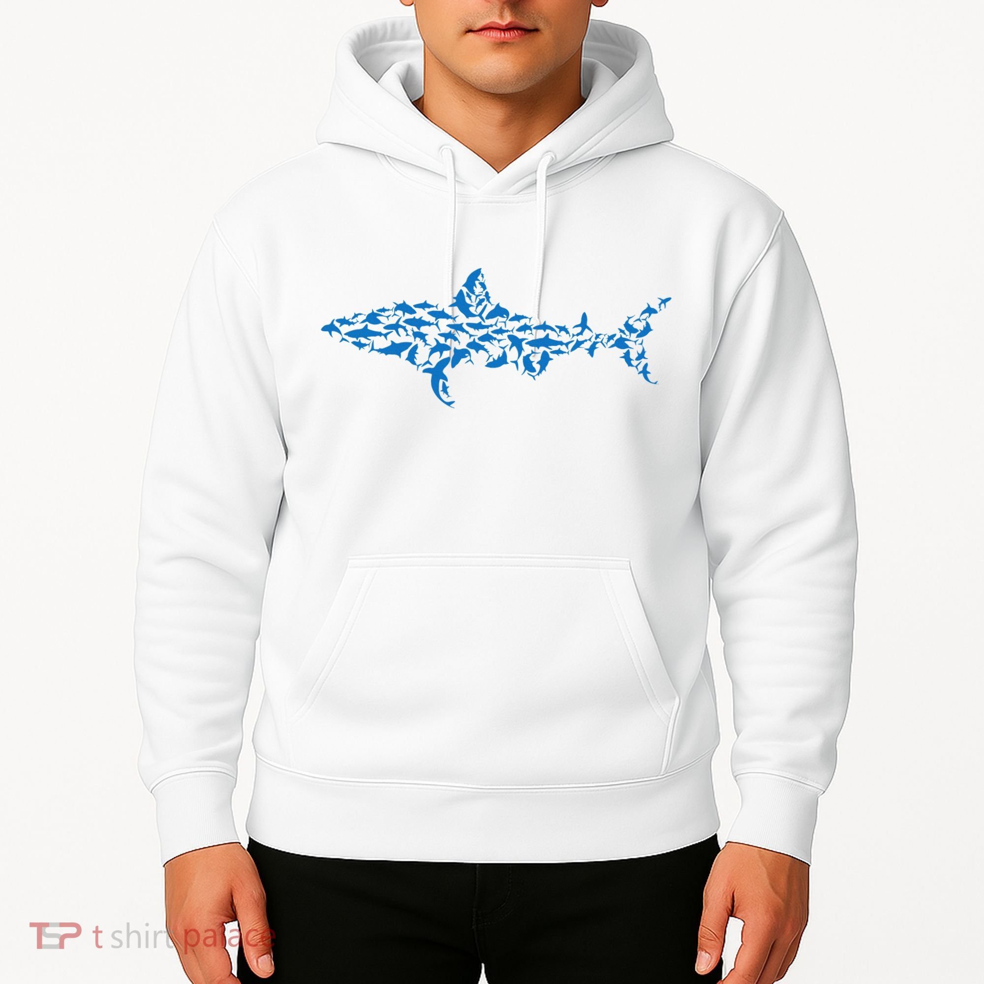 Great White Shark Sharks Silhouette Shark Fish White Shark Hoodie