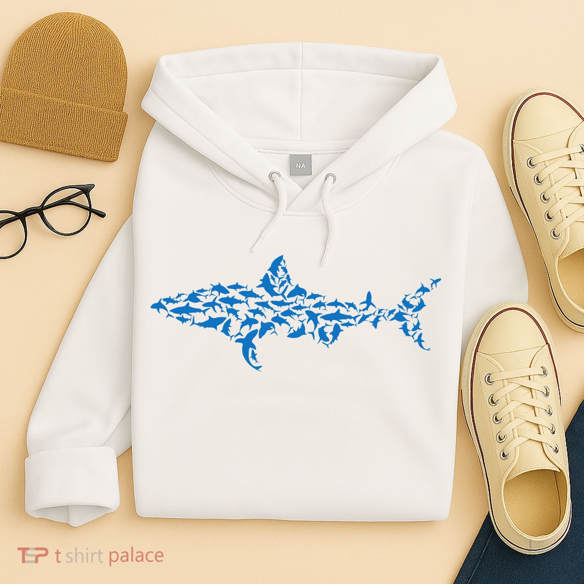 Great White Shark Sharks Silhouette Shark Fish White Shark Hoodie