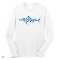 Great White Shark Sharks Silhouette Shark Fish White Shark Long Sleeve Shirt thumb 0