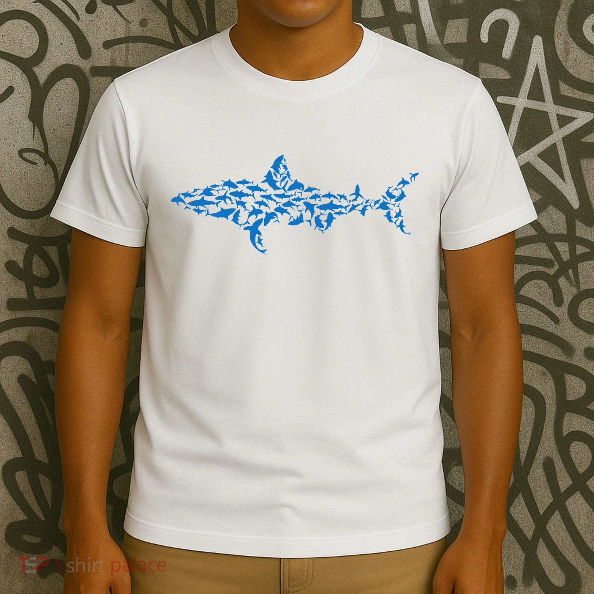 Great White Shark Sharks Silhouette Shark Fish White Shark T-Shirt