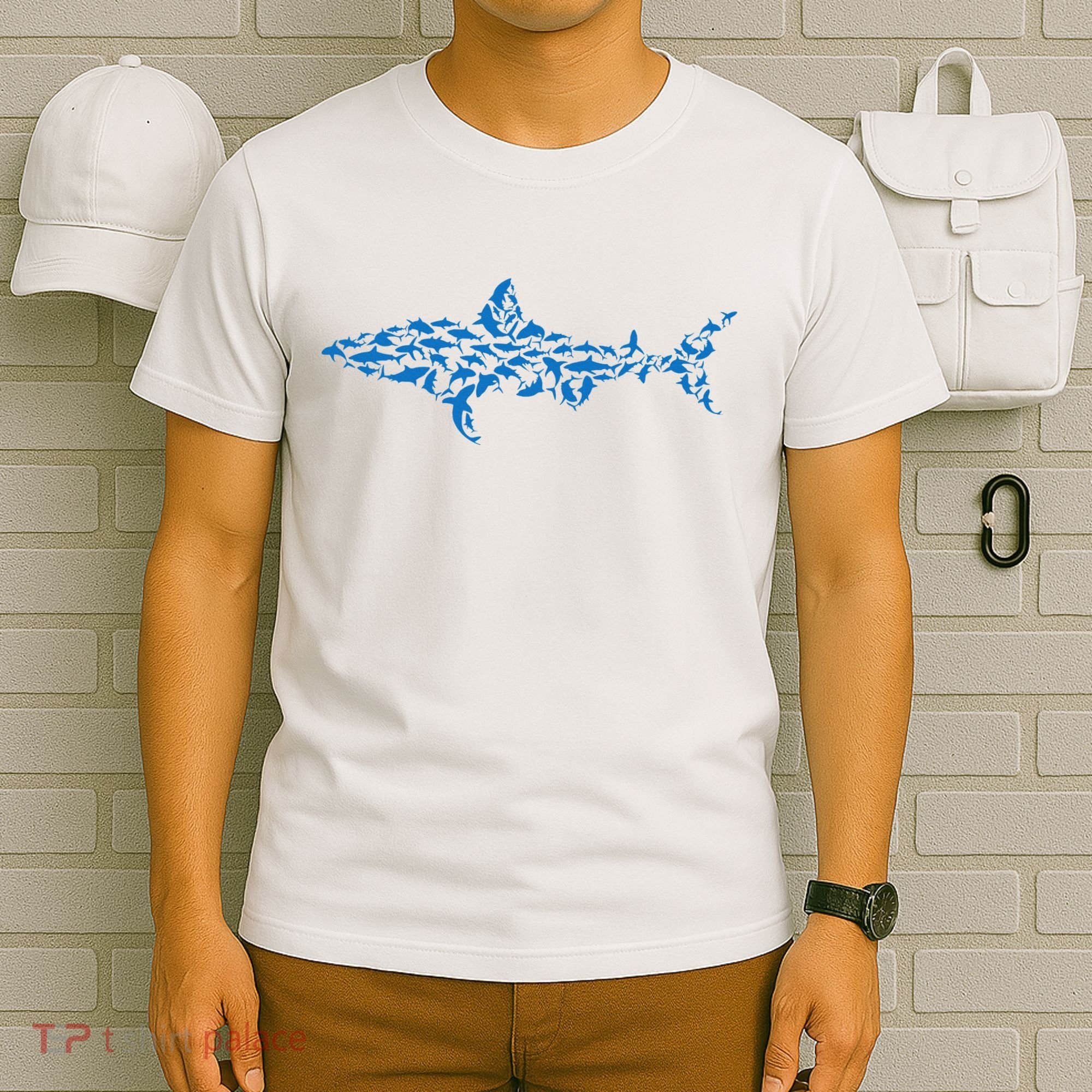 Great White Shark Sharks Silhouette Shark Fish White Shark T-Shirt