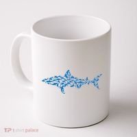 Great White Shark Sharks Silhouette Shark Fish White Shark Coffee Mug thumb 0