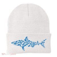 Great White Shark Sharks Silhouette Shark Fish White Shark Beanie thumb 0