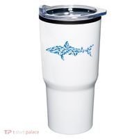Great White Shark Sharks Silhouette Shark Fish White Shark Tumbler thumb 0