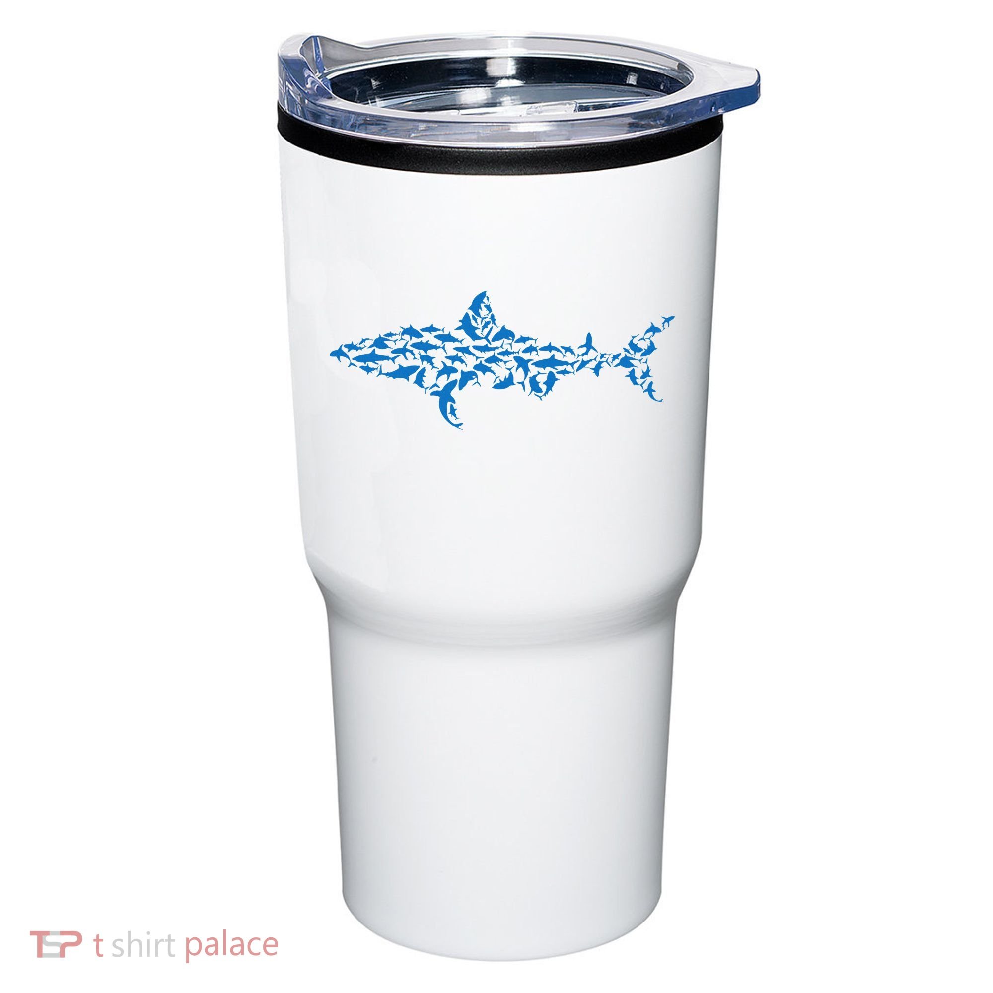 Great White Shark Sharks Silhouette Shark Fish White Shark Tumbler