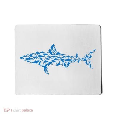 Great White Shark Sharks Silhouette Shark Fish White Shark Mousepad