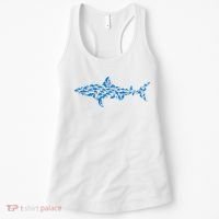 Great White Shark Sharks Silhouette Shark Fish White Shark Women's Tank Top thumb 0