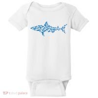 Great White Shark Sharks Silhouette Shark Fish White Shark Baby Bodysuit thumb 0