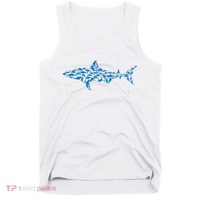 Great White Shark Sharks Silhouette Shark Fish White Shark Tank Top