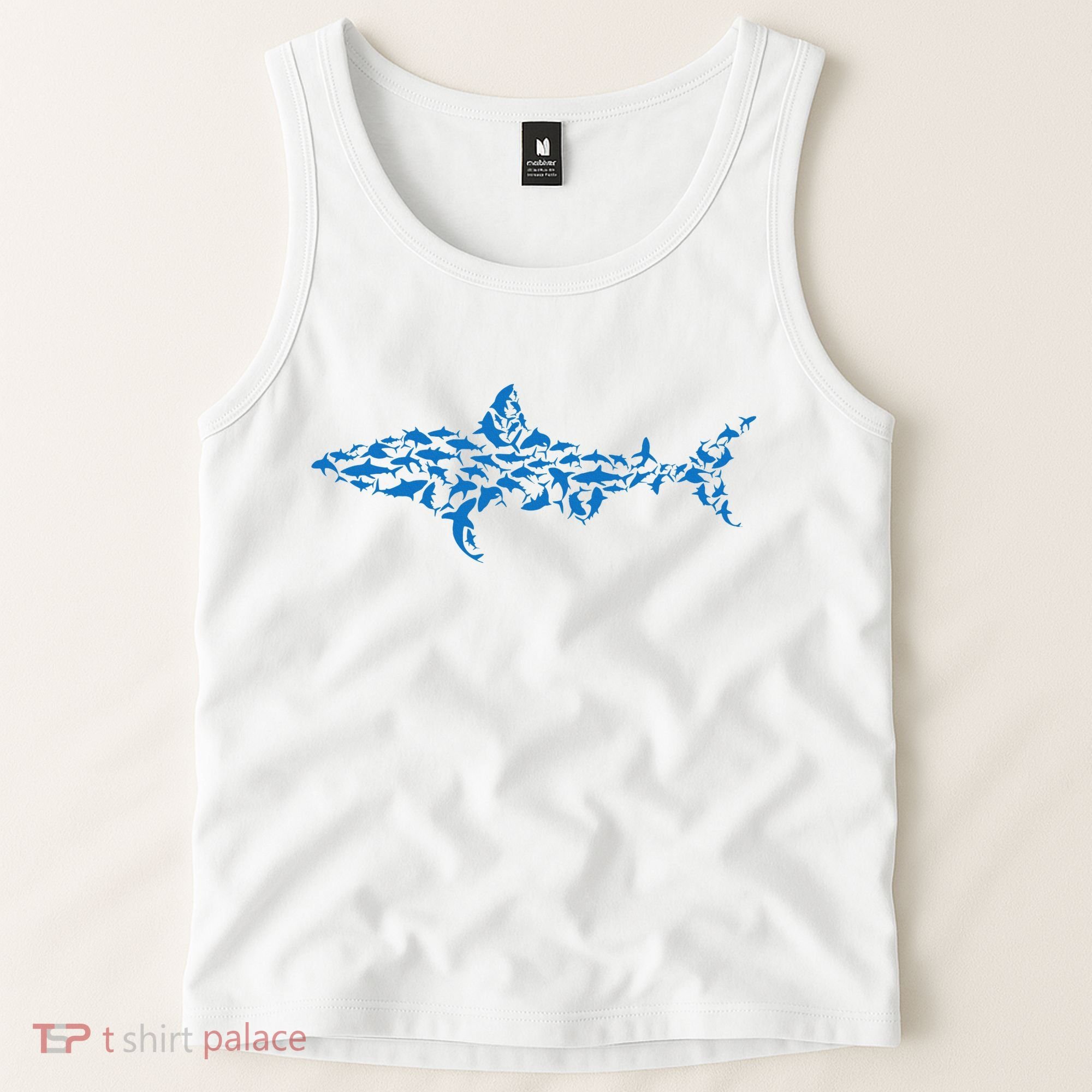 Great White Shark Sharks Silhouette Shark Fish White Shark Tank Top