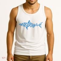 Great White Shark Sharks Silhouette Shark Fish White Shark Tank Top thumb 3