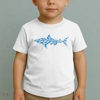 Great White Shark Sharks Silhouette Shark Fish White Shark Toddler T-Shirt thumb 2