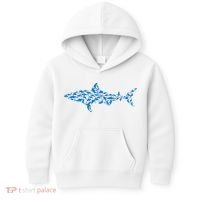 Great White Shark Sharks Silhouette Shark Fish White Shark Kids Hoodie thumb 0
