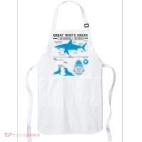 Great White Shark Carcharodon Carcharias Infographic Apron thumb 0