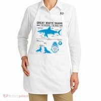 Great White Shark Carcharodon Carcharias Infographic Apron thumb 2