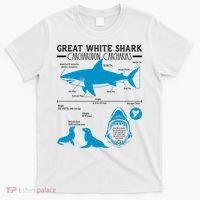 Great White Shark Carcharodon Carcharias Infographic T-Shirt thumb 0