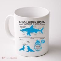 Great White Shark Carcharodon Carcharias Infographic Coffee Mug thumb 0