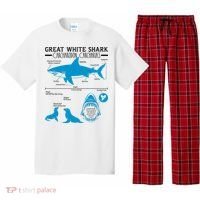 Great White Shark Carcharodon Carcharias Infographic Pajama Set thumb 0