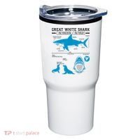 Great White Shark Carcharodon Carcharias Infographic Tumbler thumb 0