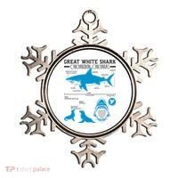 Great White Shark Carcharodon Carcharias Infographic Ornament thumb 0