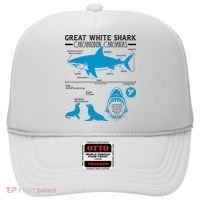Great White Shark Carcharodon Carcharias Infographic Hat thumb 0