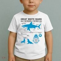 Great White Shark Carcharodon Carcharias Infographic Toddler T-Shirt thumb 2