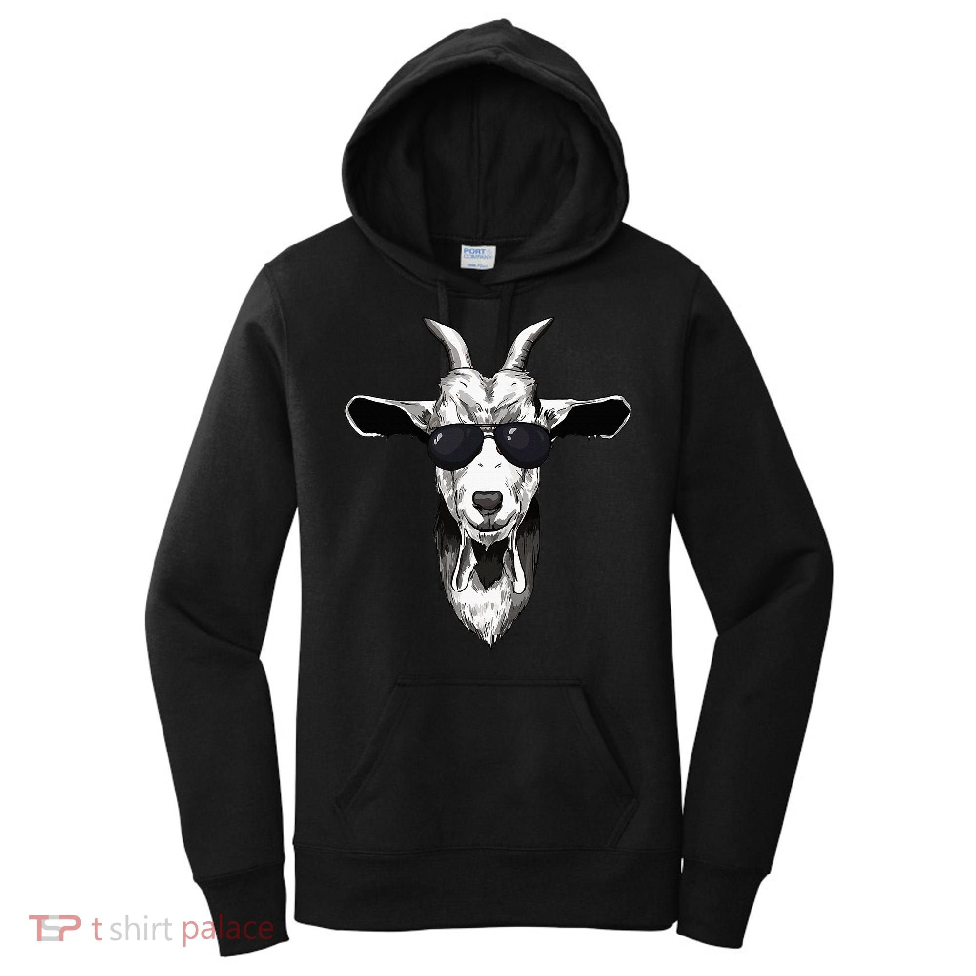 Goat With Sunglasses Women's Hoodie