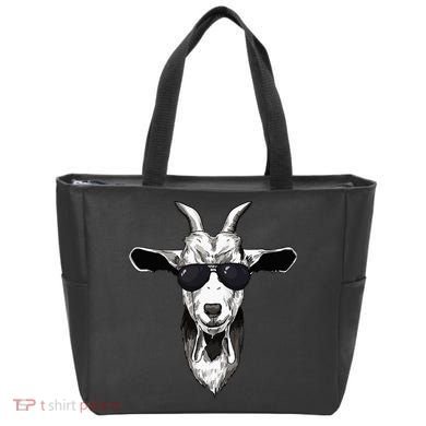 Goat With Sunglasses Tote Bag