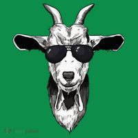 Goat With Sunglasses Hoodie thumb 7