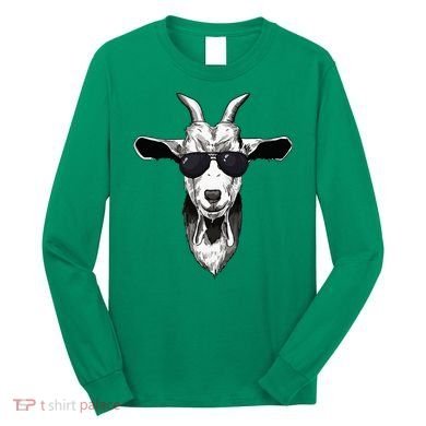 Goat With Sunglasses Long Sleeve Shirt
