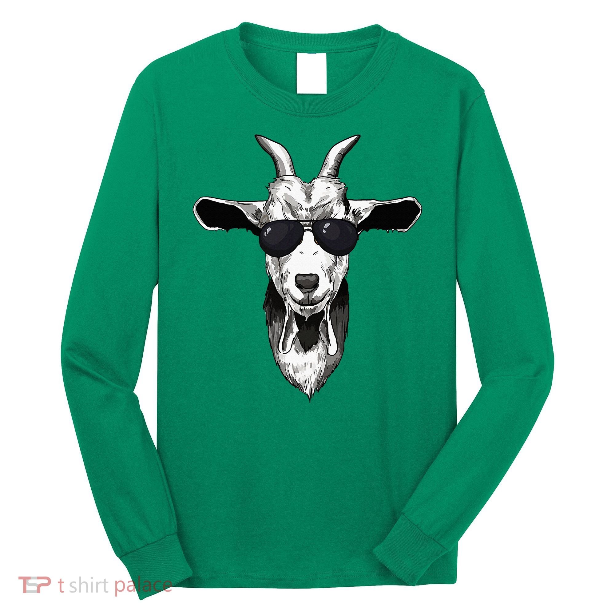 Goat With Sunglasses Long Sleeve Shirt