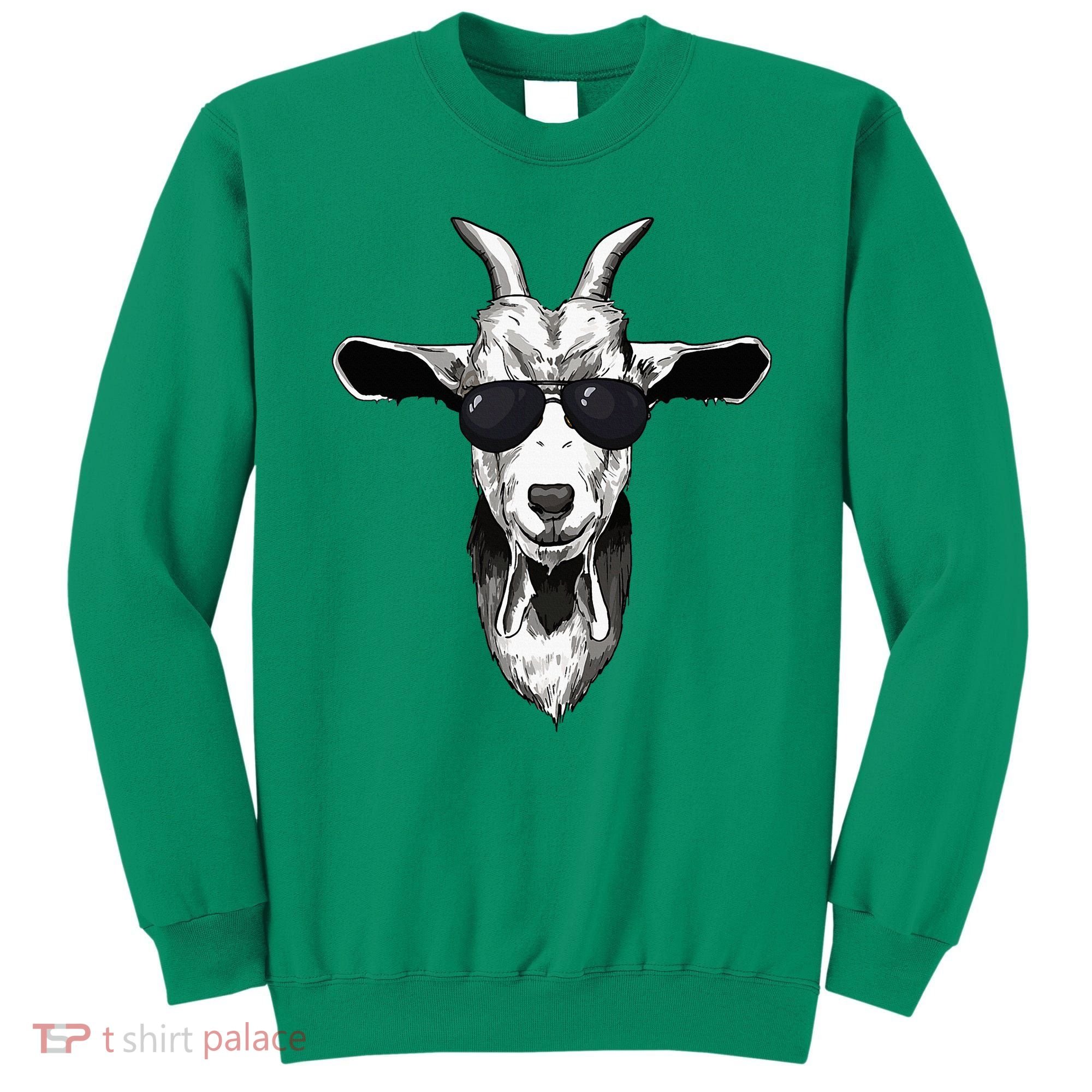 Goat With Sunglasses Sweatshirt