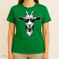 Goat With Sunglasses T-Shirt thumb 4