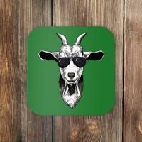 Goat With Sunglasses Coaster thumb 0