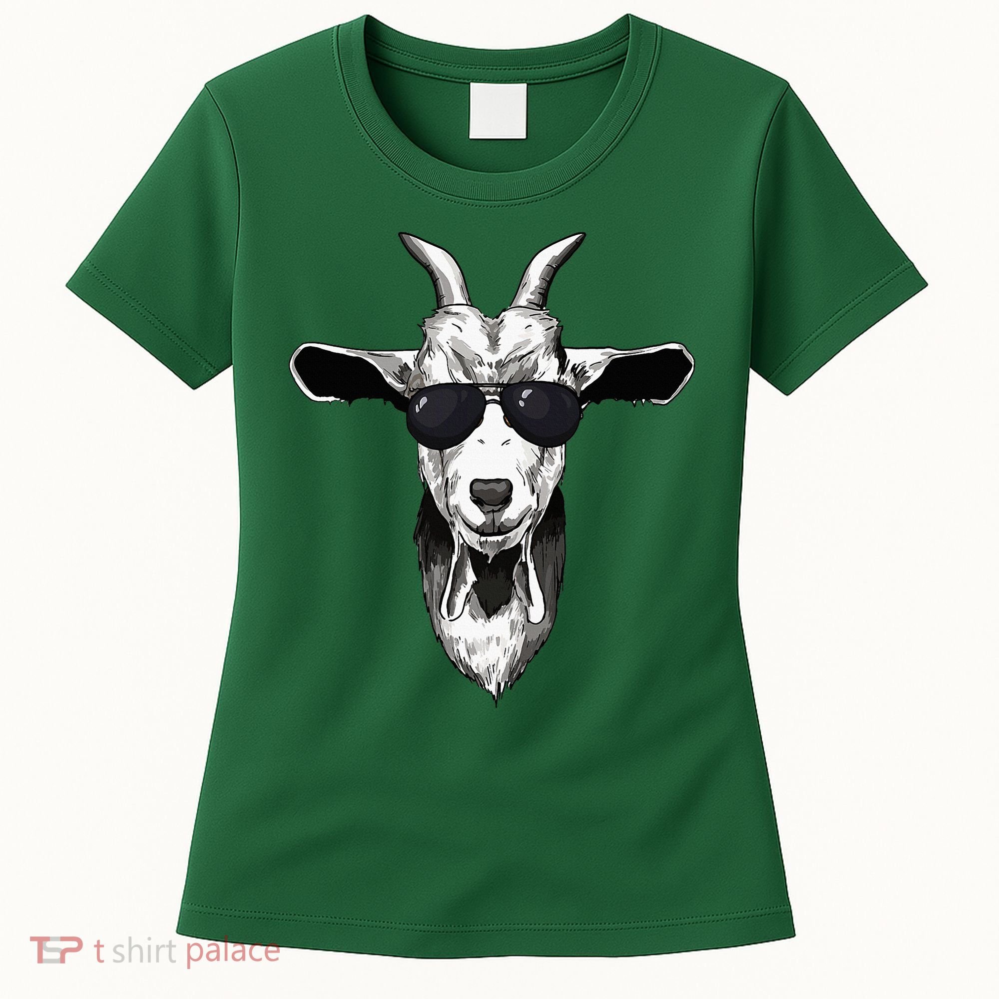Goat With Sunglasses Women's T-Shirt
