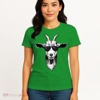 Goat With Sunglasses Women's T-Shirt thumb 4