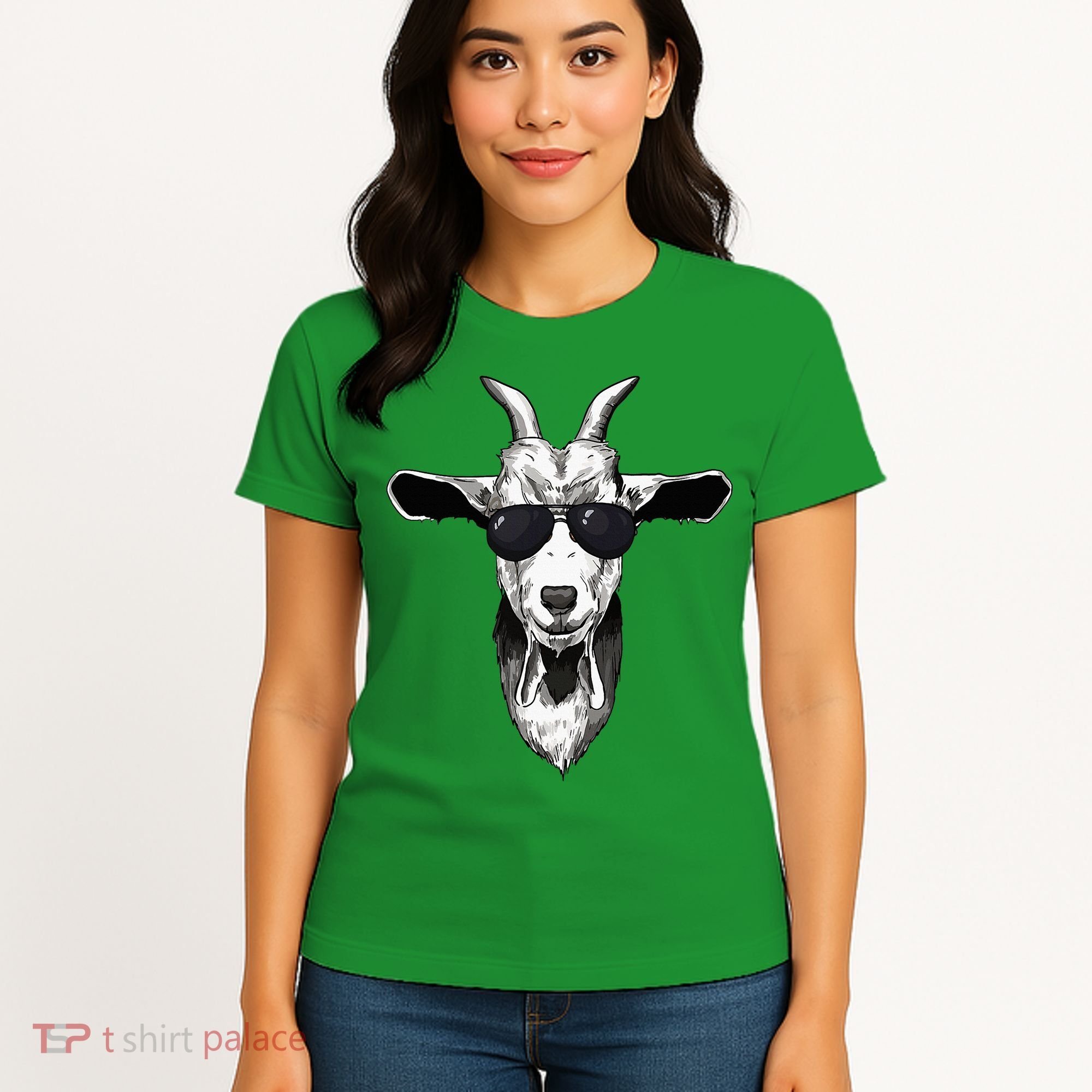 Goat With Sunglasses Women's T-Shirt