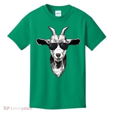 Goat With Sunglasses Kids T-Shirt