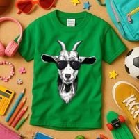Goat With Sunglasses Kids T-Shirt thumb 3