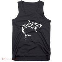 Great White Shark Lover Marine Biology Animal Science Tank Top thumb 0