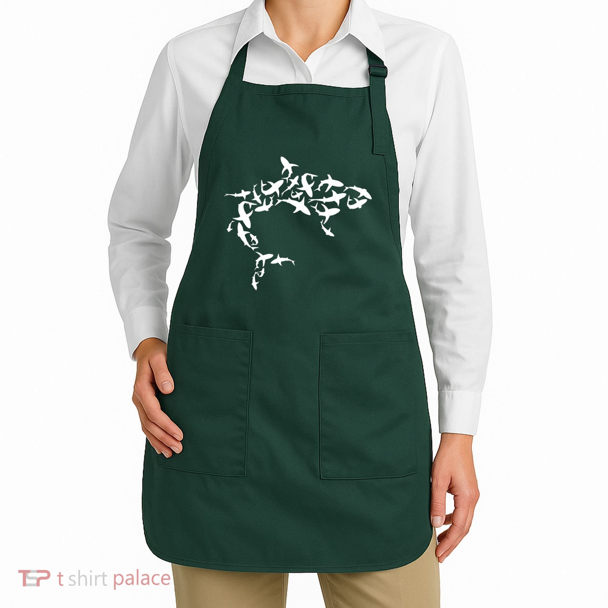 Great White Shark Lover Marine Biology Animal Science Apron