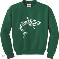 Great White Shark Lover Marine Biology Animal Science Kids Sweatshirt thumb 0