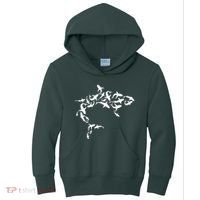 Great White Shark Lover Marine Biology Animal Science Kids Hoodie thumb 0