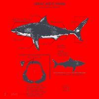 Great White Shark Anatomy Marine Biologist Santa Hat thumb 1