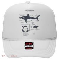 Great White Shark Anatomy Marine Biologist Hat thumb 0