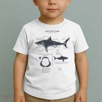 Great White Shark Anatomy Marine Biologist Toddler T-Shirt thumb 2