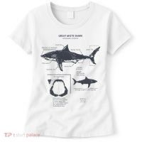 Great White Shark Anatomy Marine Biologist Women's T-Shirt thumb 0