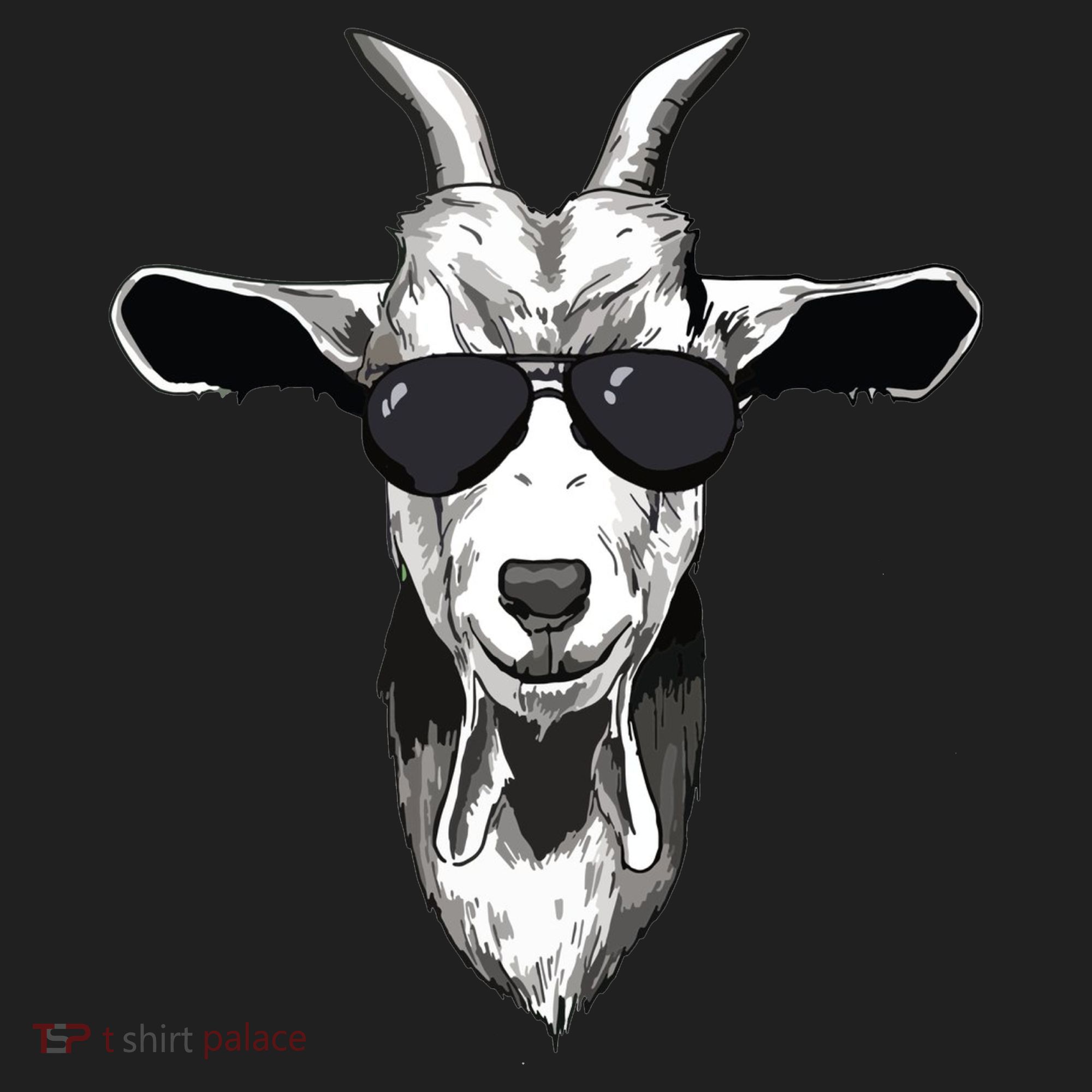 Goat With Sunglasses Women's Sweatshirt