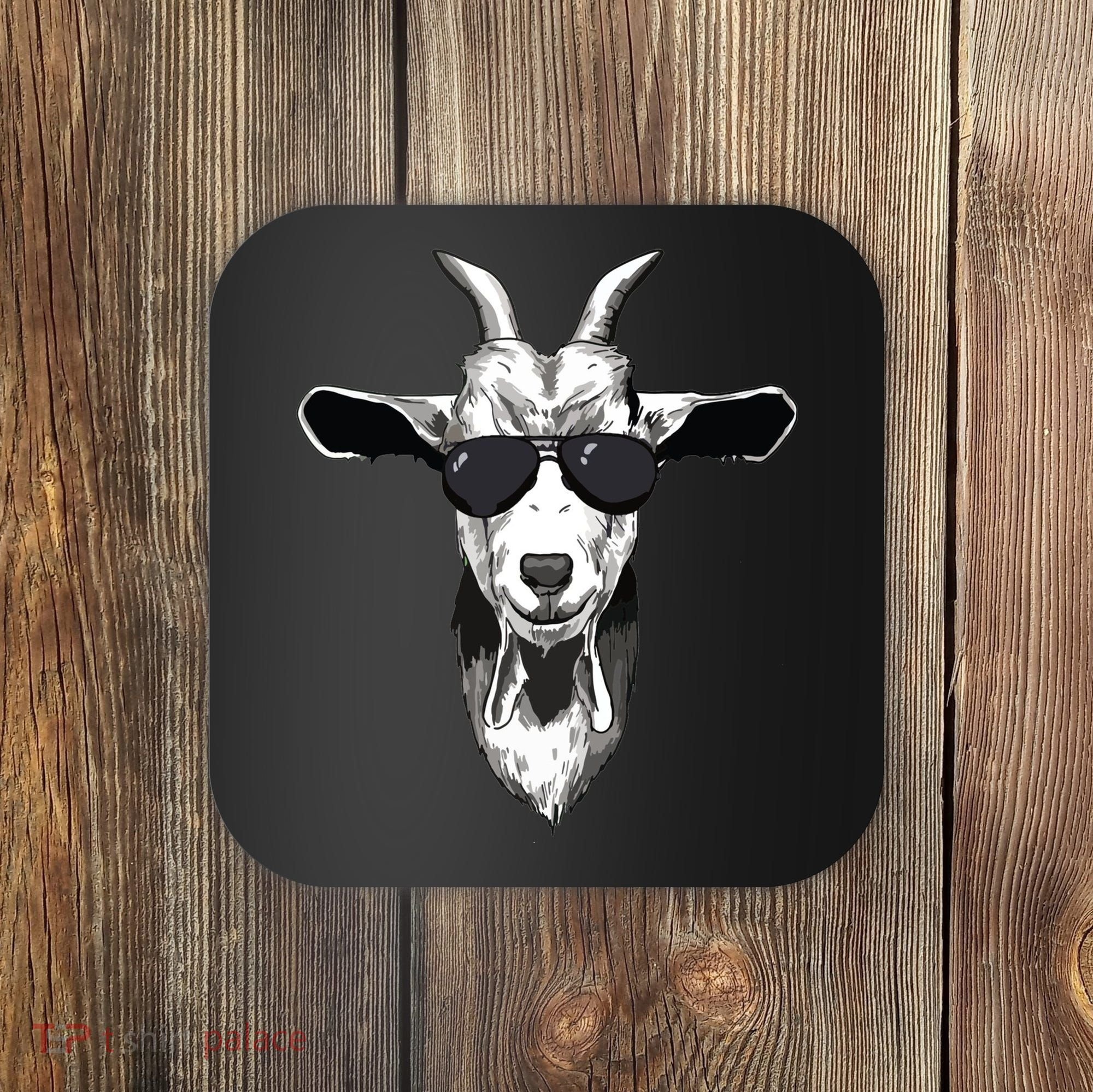 Goat With Sunglasses Coaster