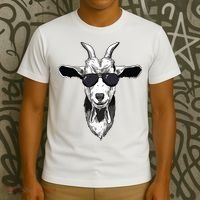 Goat With Sunglasses T-Shirt thumb 3
